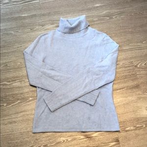 Ann Taylor 100% Cashmere Turtleneck Sweater